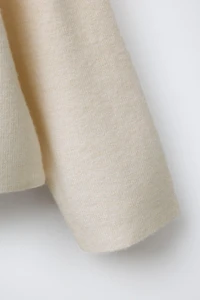 GINGHAM BOW KNIT CARDIGAN