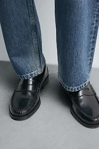 LEATHER PENNY LOAFERS
