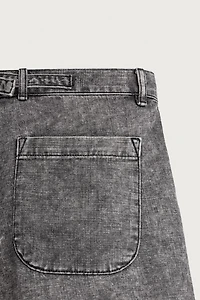 ACID WASH DENIM SHORTS