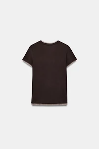 COMBINED TULLE T-SHIRT