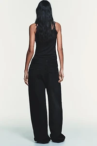 TRF MID-RISE FOLDED WAIST JEANS