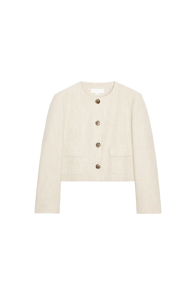 RUSTIC WEAVE BLAZER