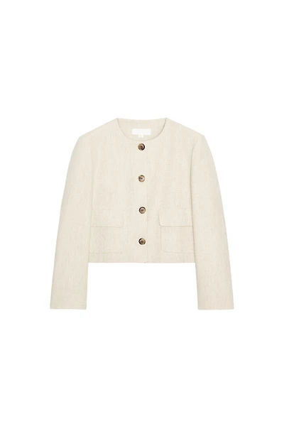 BLAZER EN TISSU RUSTIQUE