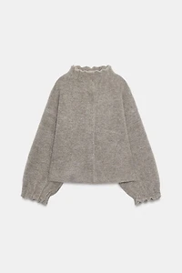 KNIT BOMBER JACKET