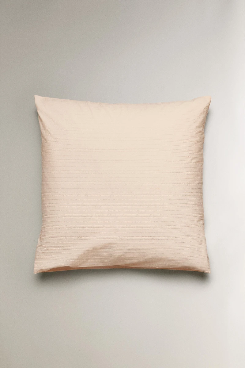 STRIPED TEXTURED PILLOWCASE