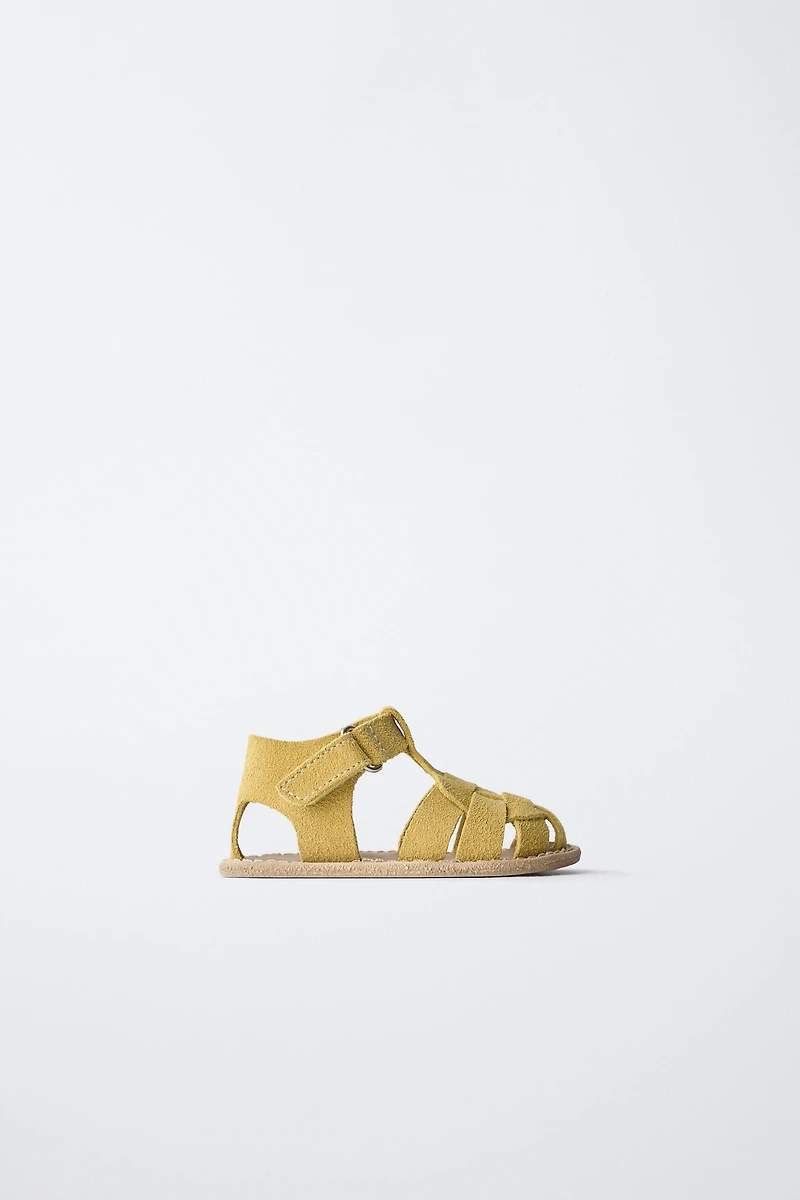 SANDALES STYLE PLAGE EN CUIR
