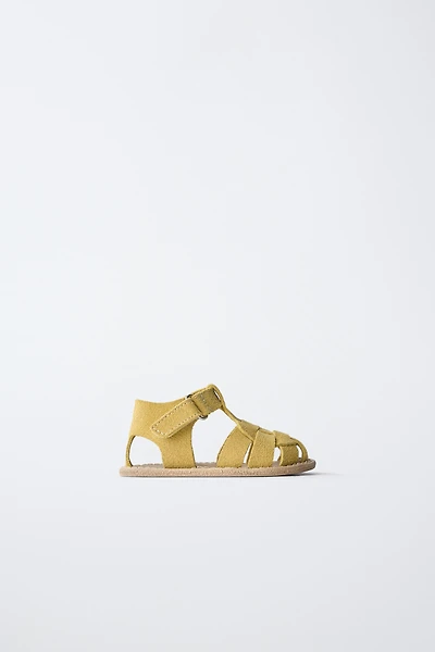 SANDALES STYLE PLAGE EN CUIR