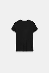 COMBINED TULLE T-SHIRT