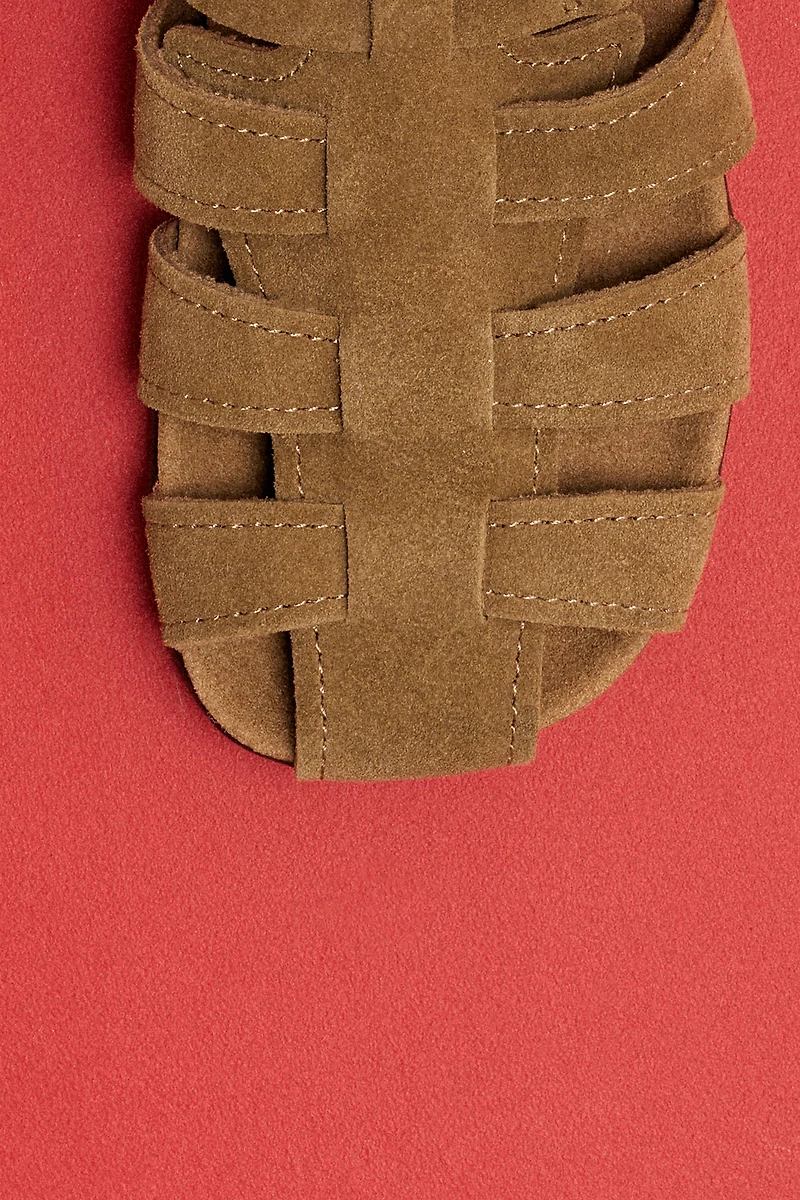 SANDALES STYLE PÊCHEUR EN CUIR