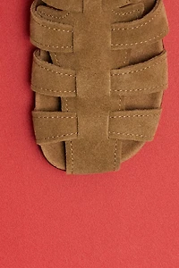 SANDALES STYLE PÊCHEUR EN CUIR