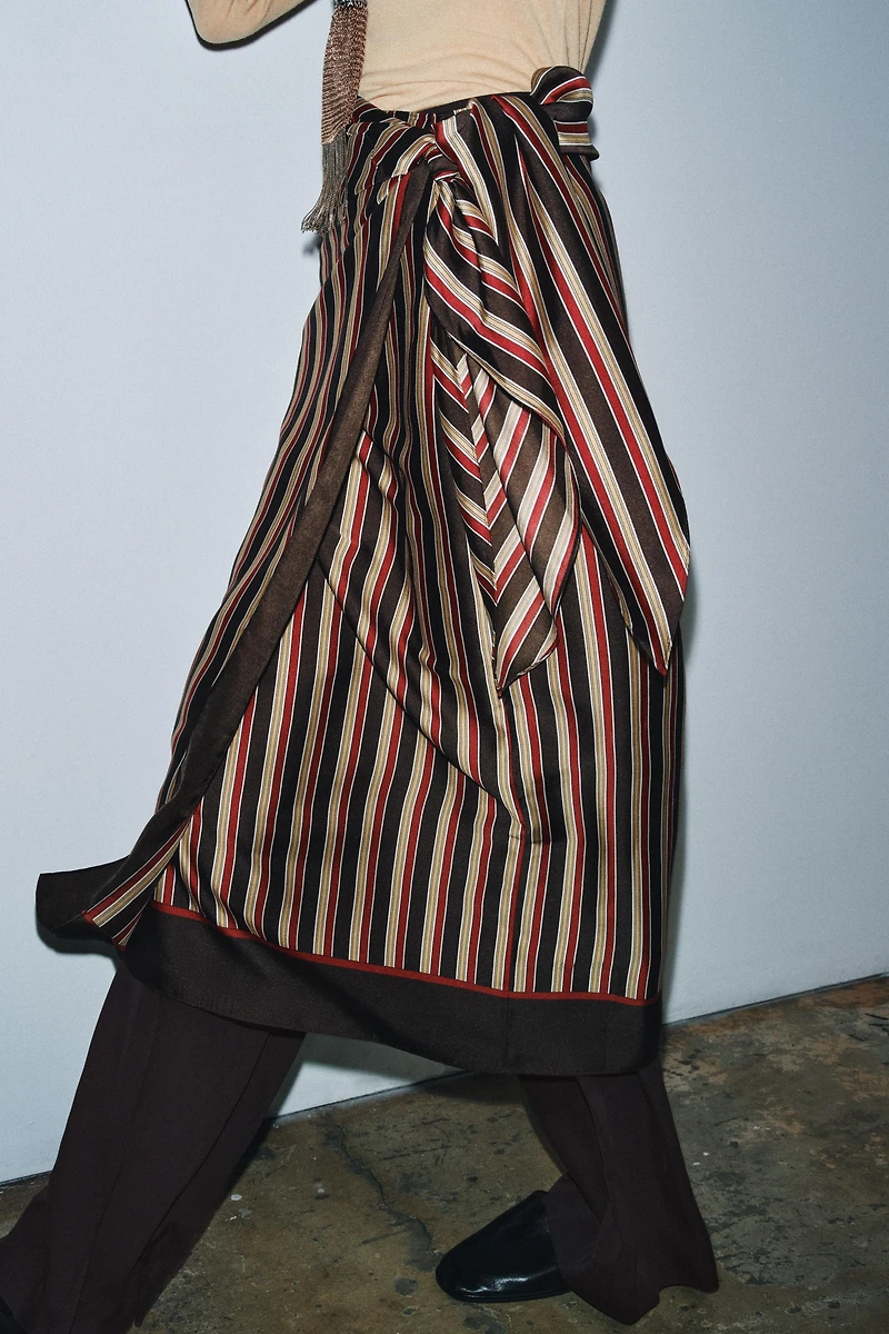 STRIPED PAREO SKIRT ZW COLLECTION