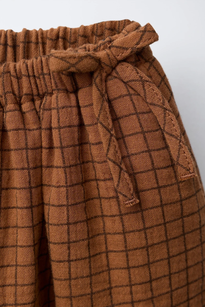 PLAID SKORT WITH BOWS BENSIMON ® X ZARA