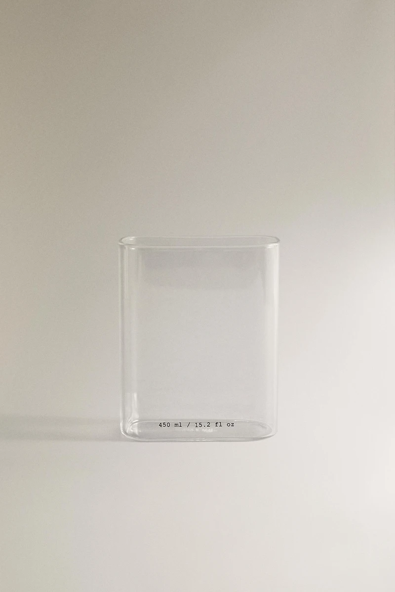 VERRE BROSSE À DENTS BOROSILICATE LETTRES