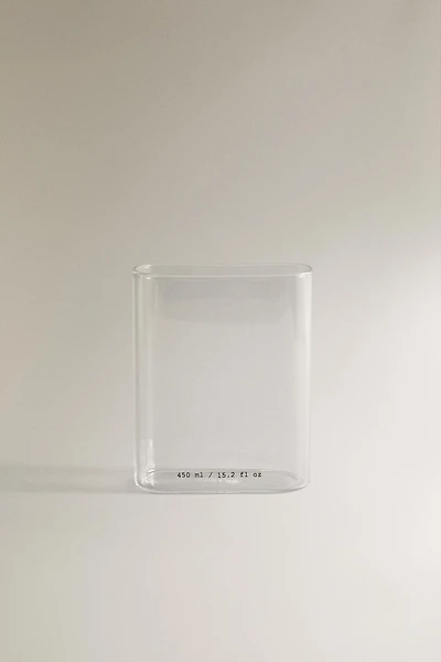 VERRE BROSSE À DENTS BOROSILICATE LETTRES
