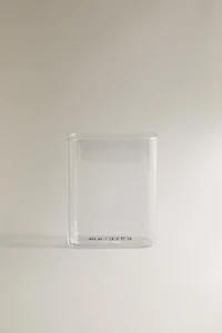 VERRE BROSSE À DENTS BOROSILICATE LETTRES