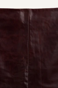 100% LEATHER STRAIGHT SKIRT LIMITED EDITION