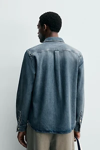 SURCHEMISE EN JEAN COTON ET LYOCELL