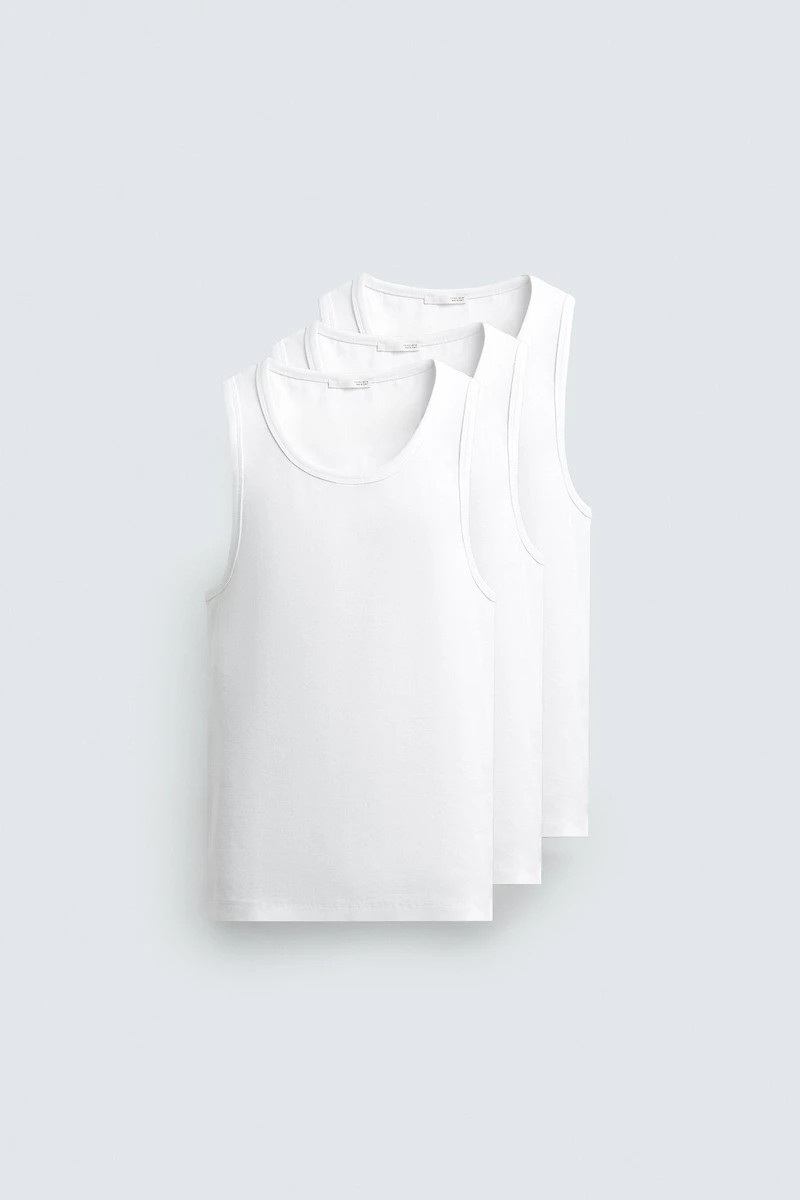LOT DE 3 DÉBARDEURS SLIM BASIQUES