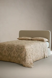 PAISLEY SATEEN COTTON FLAT SHEET (300 THREAD COUNT)