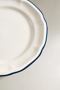 DESSERT PLATE WITH CONTRAST RIM