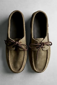 Chaussure bateau cuir