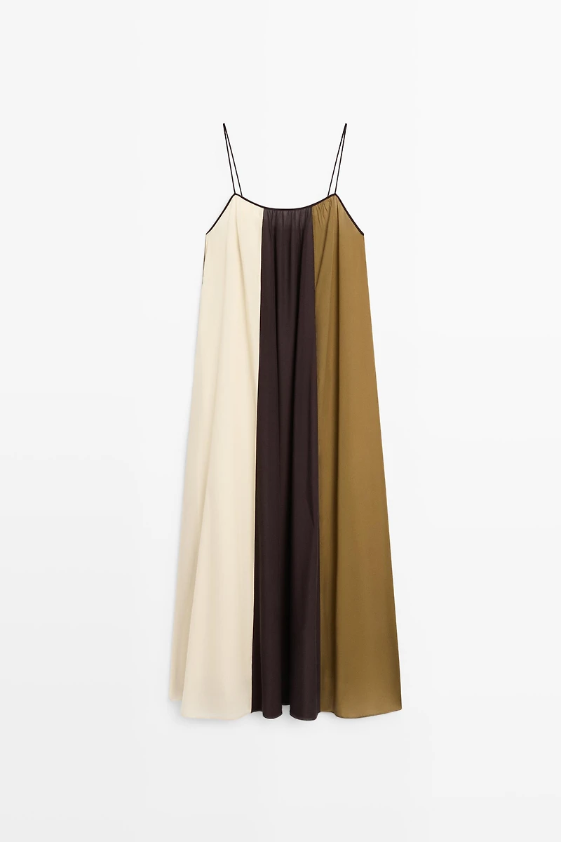 Flowing strappy midi dress