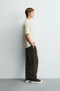 TAPERED FIT CORDUROY PANTS