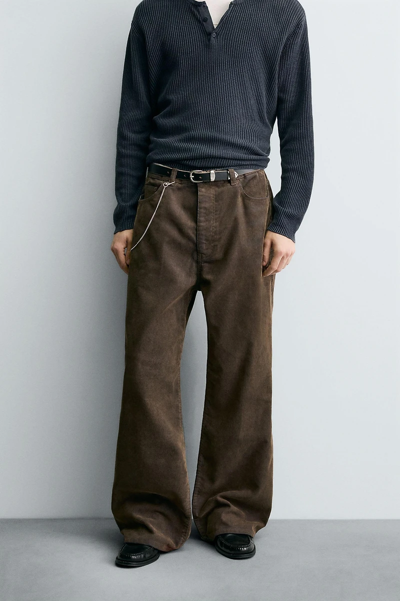 BAGGY FIT CORDUROY PANTS