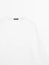 Long sleeve cotton sweatshirt