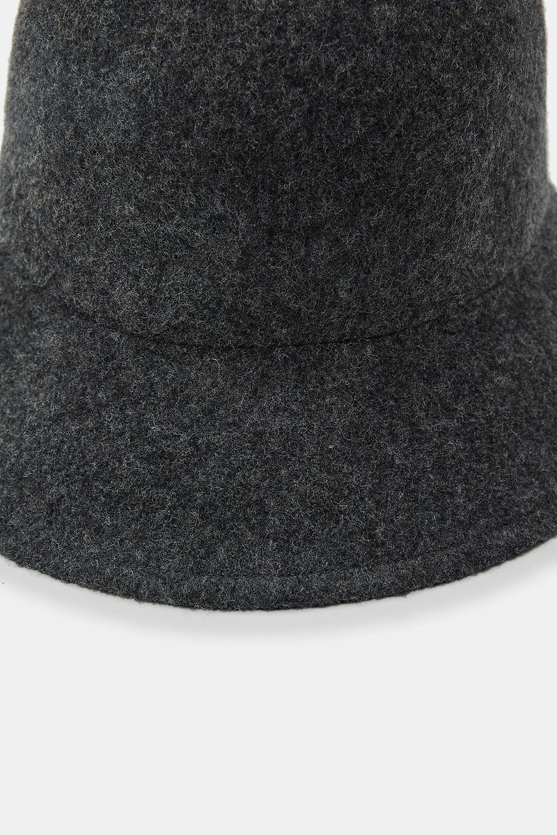 PLAIN WOOL BLEND HAT