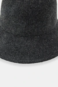 PLAIN WOOL BLEND HAT