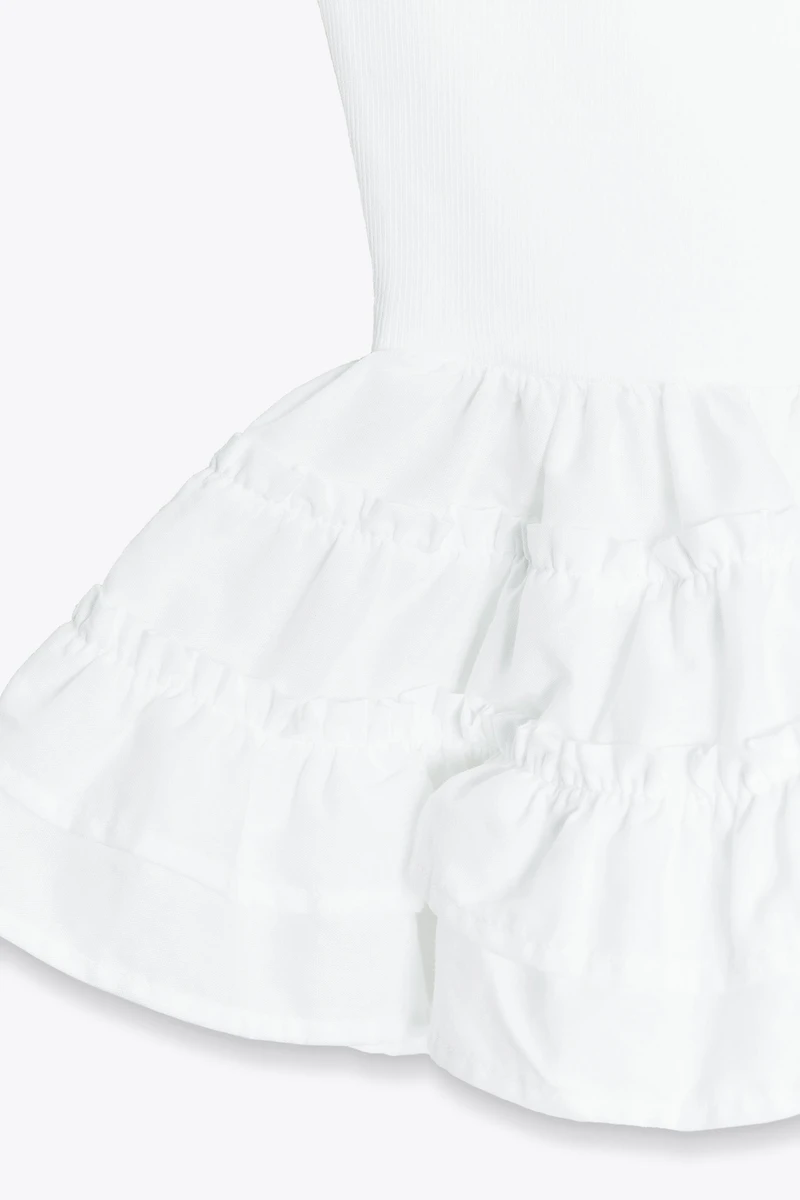 PEPLUM COMBINATION STRAP TOP
