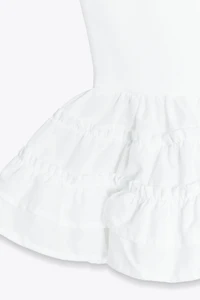 PEPLUM COMBINATION STRAP TOP