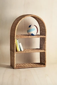 KIDS’ OVAL RATTAN SHELF