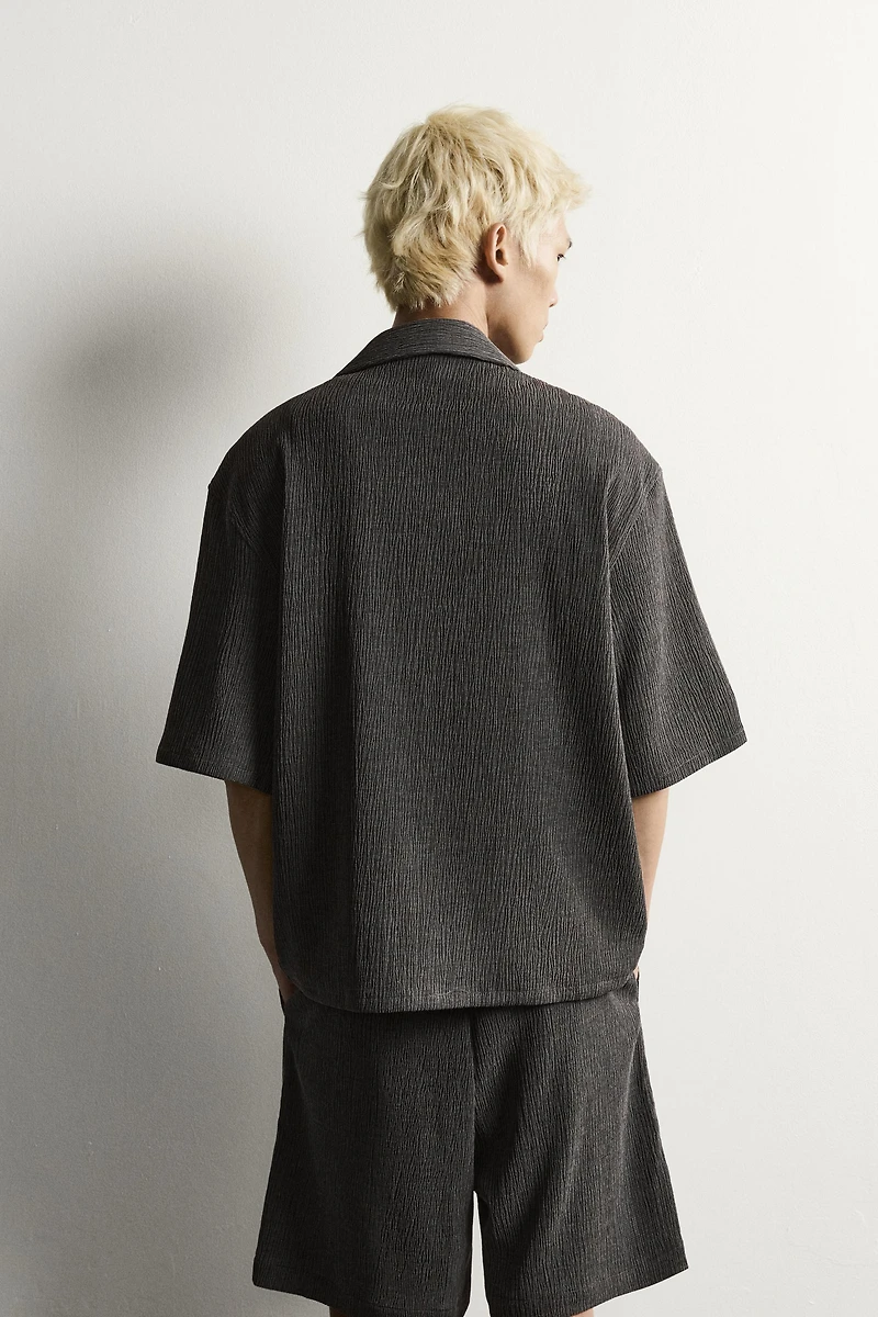 TEXTURED RELAXED FIT SHIRT