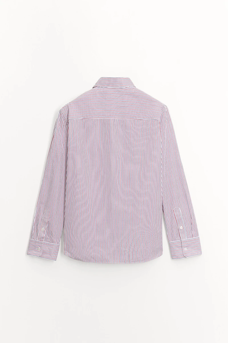 STRIPED POPLIN SHIRT ZW COLLECTION