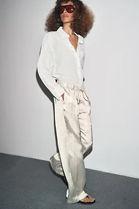 STRIPED PAJAMA PANTS ZW COLLECTION