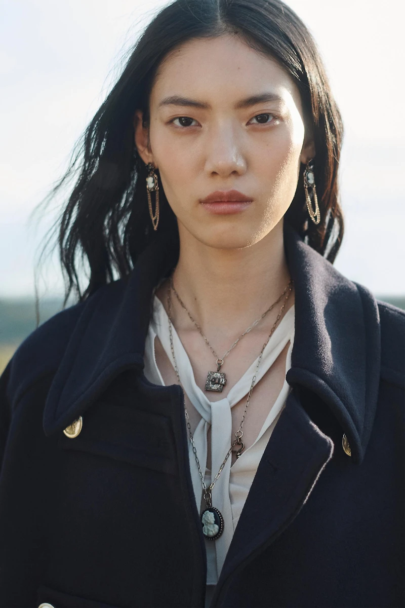 MANTEAU À BOUTONNAGE CROISÉ MÉLANGE DE LAINE ÉDITION LIMITÉE