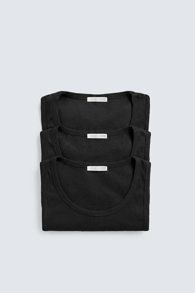 THREE-PACK BASIC TANK TOPS