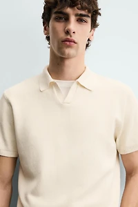 POLO EN MAILLE STRUCTURÉE
