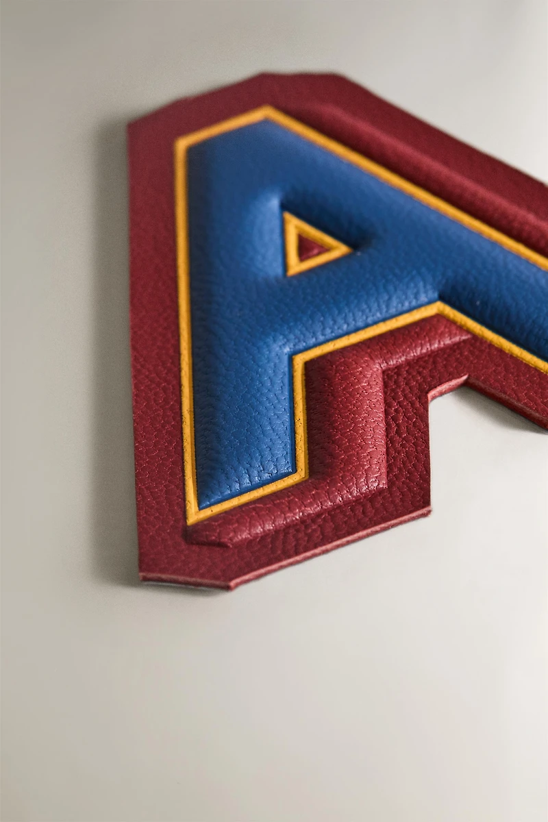 LEATHER LETTER A PATCH