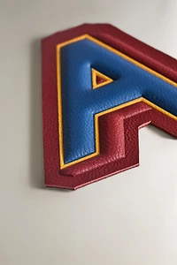 LEATHER LETTER A PATCH