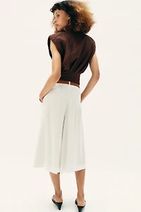 LONG BELTED SHORTS