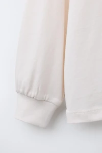 RAISED TEXT PRINT T-SHIRT