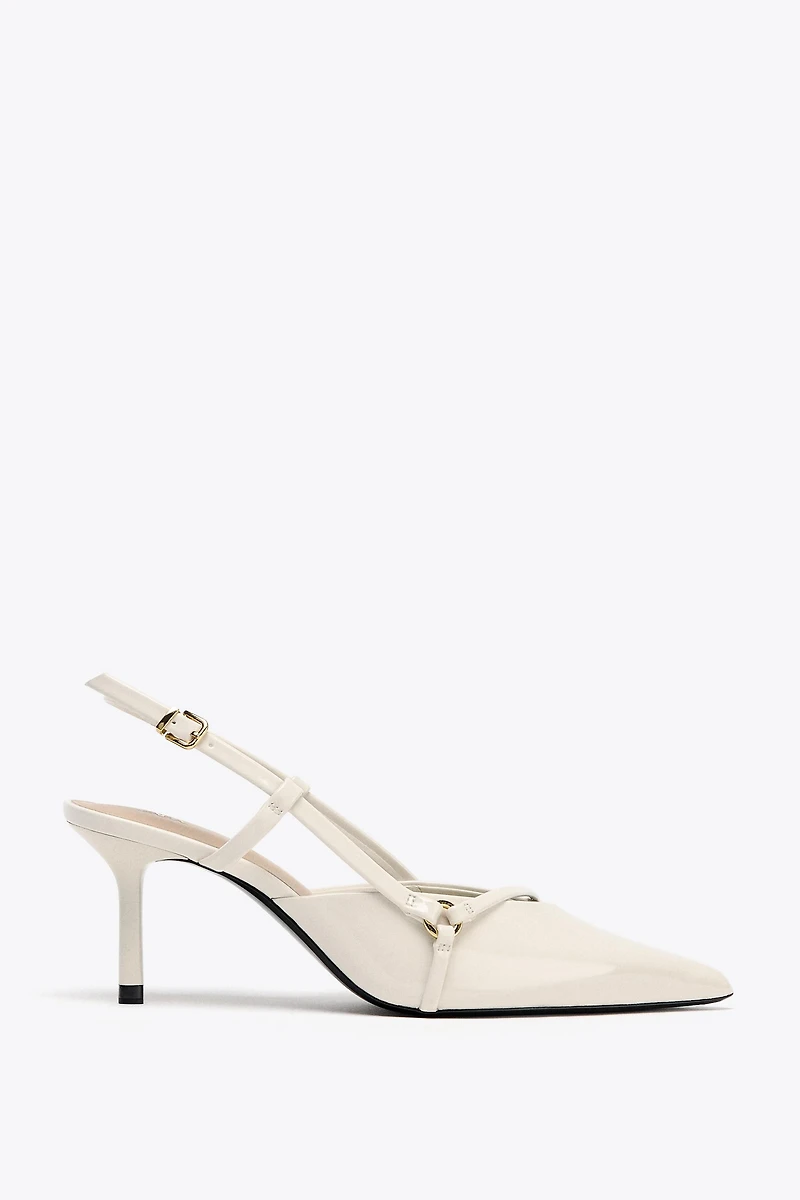 STRAPPY BUCKLE HEELS