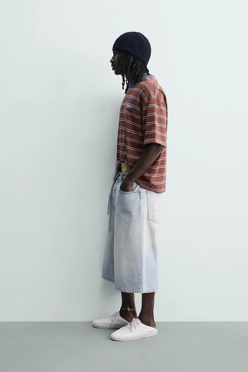 PUKAS SURF X ZARA STRIPED JACQUARD T-SHIRT