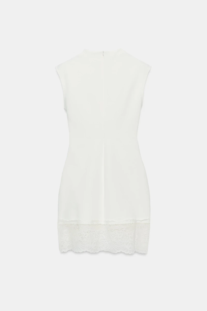 STRETCH LACE SHORT DRESS