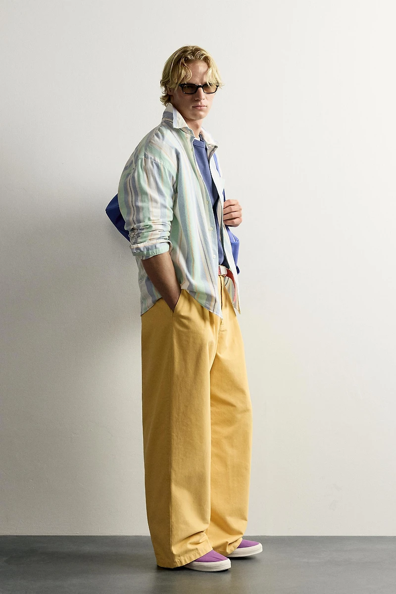 FRUIT OF THE LOOM™ STRIPED OXFORD SHIRT