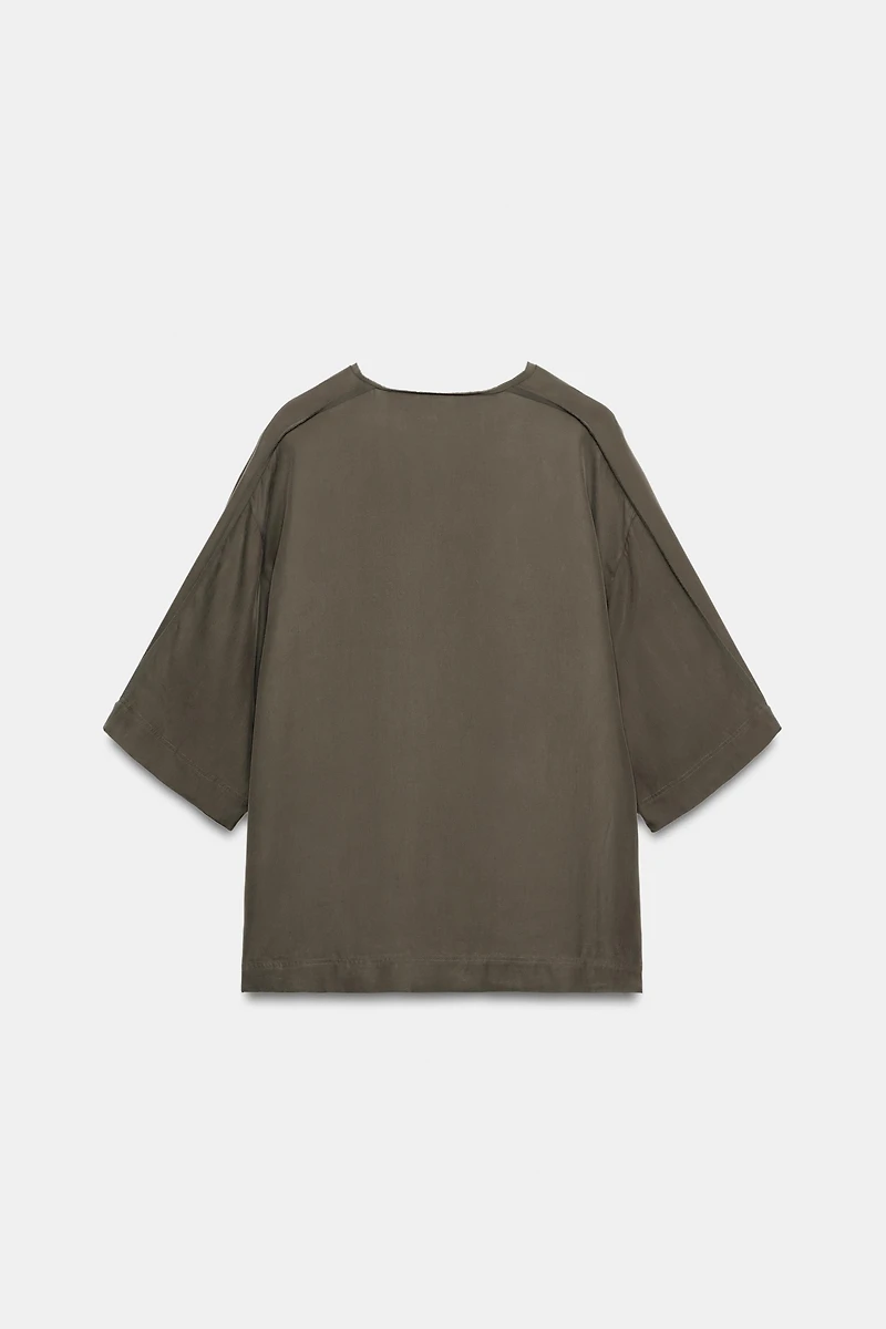 ZW COLLECTION FLOWY BLOUSE WITH TIES