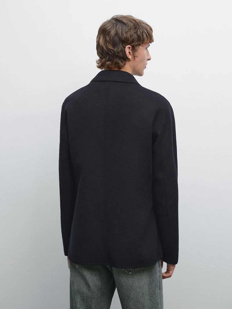 Wool blend blazer